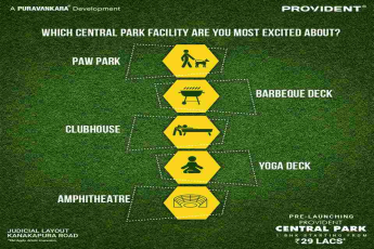 Amenities that makes extraordinary living at Provident Central Park in Bangalore